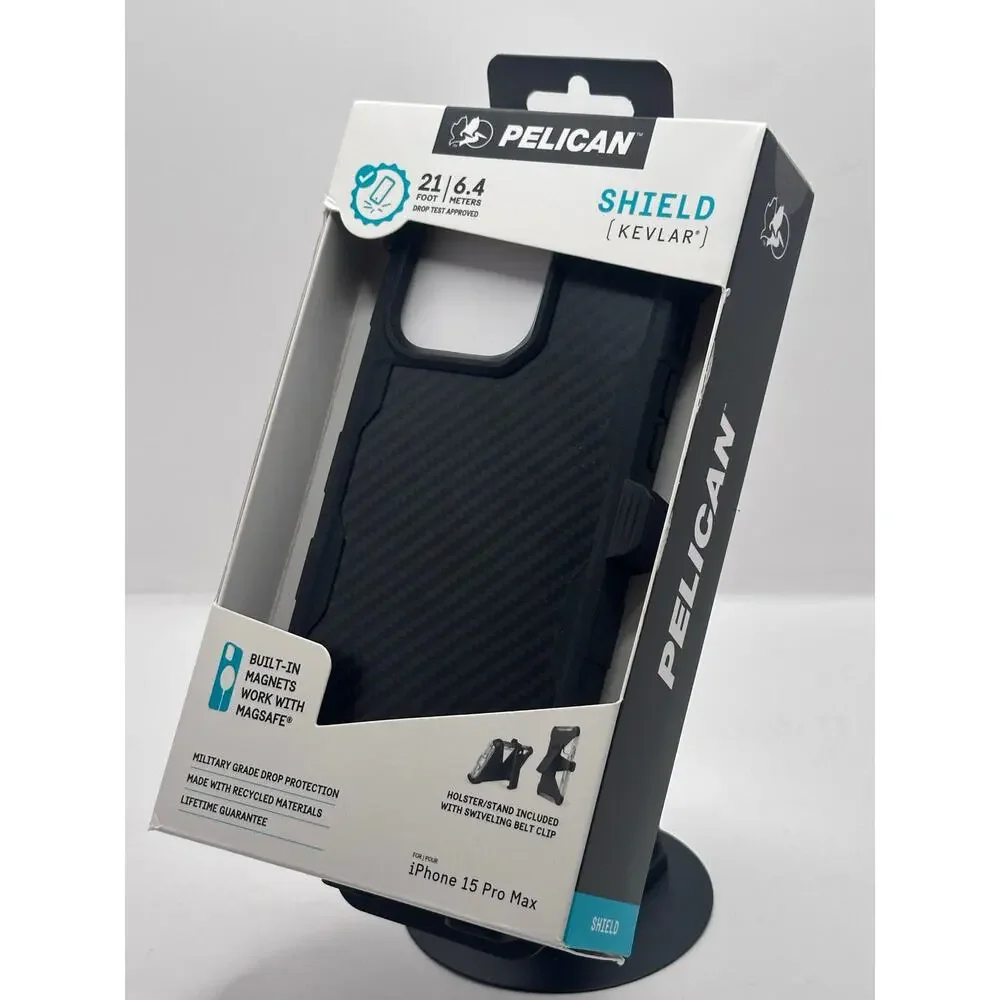 Pelican Shield Kevlar iPhone 15 Pro Max MagSafe Case NWT MSRP: $80.00